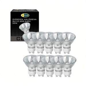 <b>GU10</b> 50W <b>Halogen</b> Dichroic Bulbs - Product Image 2