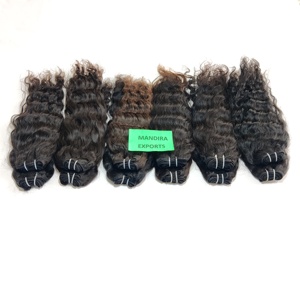 100% Wholesale Raw Cuticle Aligned Virgin Weave Color Black Wavy Loose Deep Wave Temple Indian Human Hair Extensions - Product Image 3
