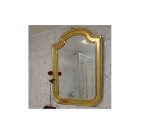 Miroir mural abstrait de luxe en or avec cadre artistique irrégulier pour la décoration moderne de la maison, finition de style statement - Product Image 1