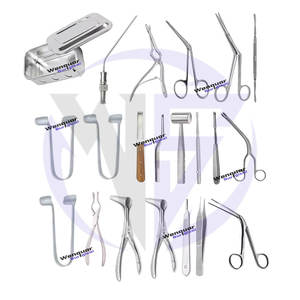 Juego de instrumentos quirúrgicos ENT 21 piezas SMR/herramientas de septoplastia para caja de resección submucosa INSTRUMENTOS DE ACERO INOXIDABLE - Product Image 4