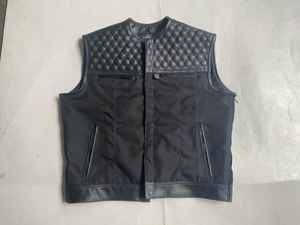 Tendance gilet gilet ciré en cuir de vache véritable avec taille personnalisée marron hommes 100% gilet en cuir véritable taux de gros - Product Image 5