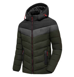 Chaqueta de invierno acolchada de burbujas para hombre hecha a medida de alta calidad diseño personalizado chaqueta exterior de burbujas de dos tonos - Product Image 5