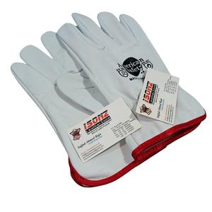 Gants de travail mécaniques résistants aux coupures de haute qualité en grain de vache ISONZ EN388 - Product Image 2