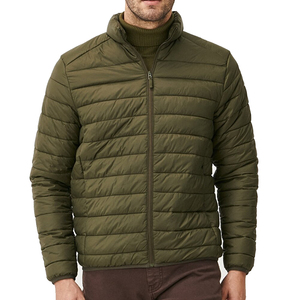 Chaqueta de invierno de manga larga para hombre de alta calidad de fabricante, venta al por mayor, Abrigo acolchado grueso de burbujas, NFC, cuello levantado, patrón de decoración de lana - Product Image 3