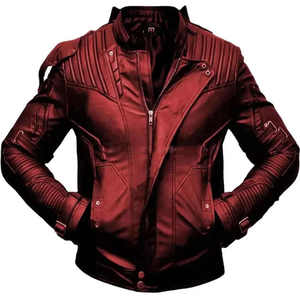 Veste d'hiver personnalisée pour hommes en cuir véritable marron foncé avec fermeture à glissière Vestes en cuir originales - Product Image 1