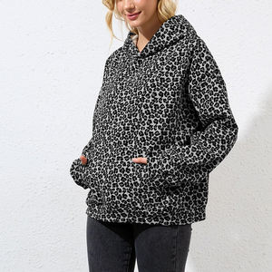 เสื้อฮู้ดลายเสือดาวแขนยาวแฟชั่นลำลองสำหรับผู้หญิง คุณภาพพรีเมียม เสื้อกันหนาวสำหรับผู้หญิง - Product Image 6