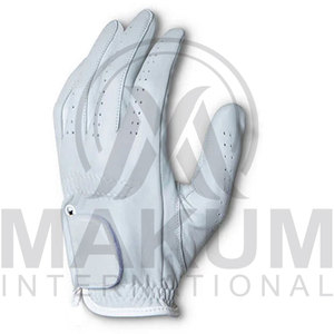 Gants de golf en cuir perforé blancs, antidérapants, à séchage rapide, respirants, pour hommes, femmes et jeunes sportifs - Product Image 5