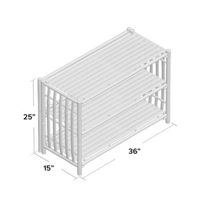 Bibliothèque Etagere en bambou de style industriel Cabinet en MDF pour le rangement à domicile-pour la chambre à coucher, le salon, la maison et le bureau - Product Image 4