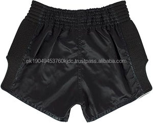 Pantalones Cortos de Boxeo Unisex XL de Satén Pesado Personalizados Pantalones Cortos de Gimnasio MMA Cintura Elástica Sublimación Frontal Ropa de Lucha para Adultos Muay Thai - Product Image 5