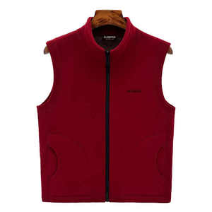 Chaleco con cremallera para hombre, venta al por mayor de fábrica, talla europea, otoño e invierno, chaleco cálido a prueba de viento, ropa exterior - Product Image 3