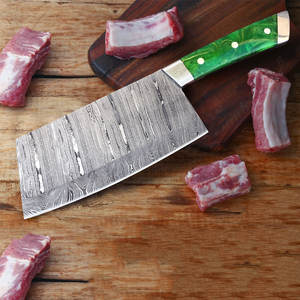 Cuchillo de Cocina de Acero de Damasco Personalizado de Alta Calidad, Mango de Madera, Ecológico, Apto para Lavavajillas, Diseño Moderno - Product Image 2