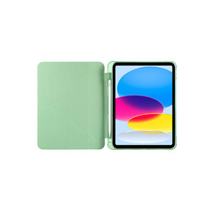 Funda Protectora Triple Plegable Netzy 2025 para iPad, Material PU Gris, con Compartimento para Lápiz y Soporte, Estilo Moderno - Product Image 4