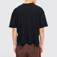 T-shirt pour homme à manches courtes, coupe ample, 100% coton respirant, avec logo imprimé personnalisé, idéal pour l'été
