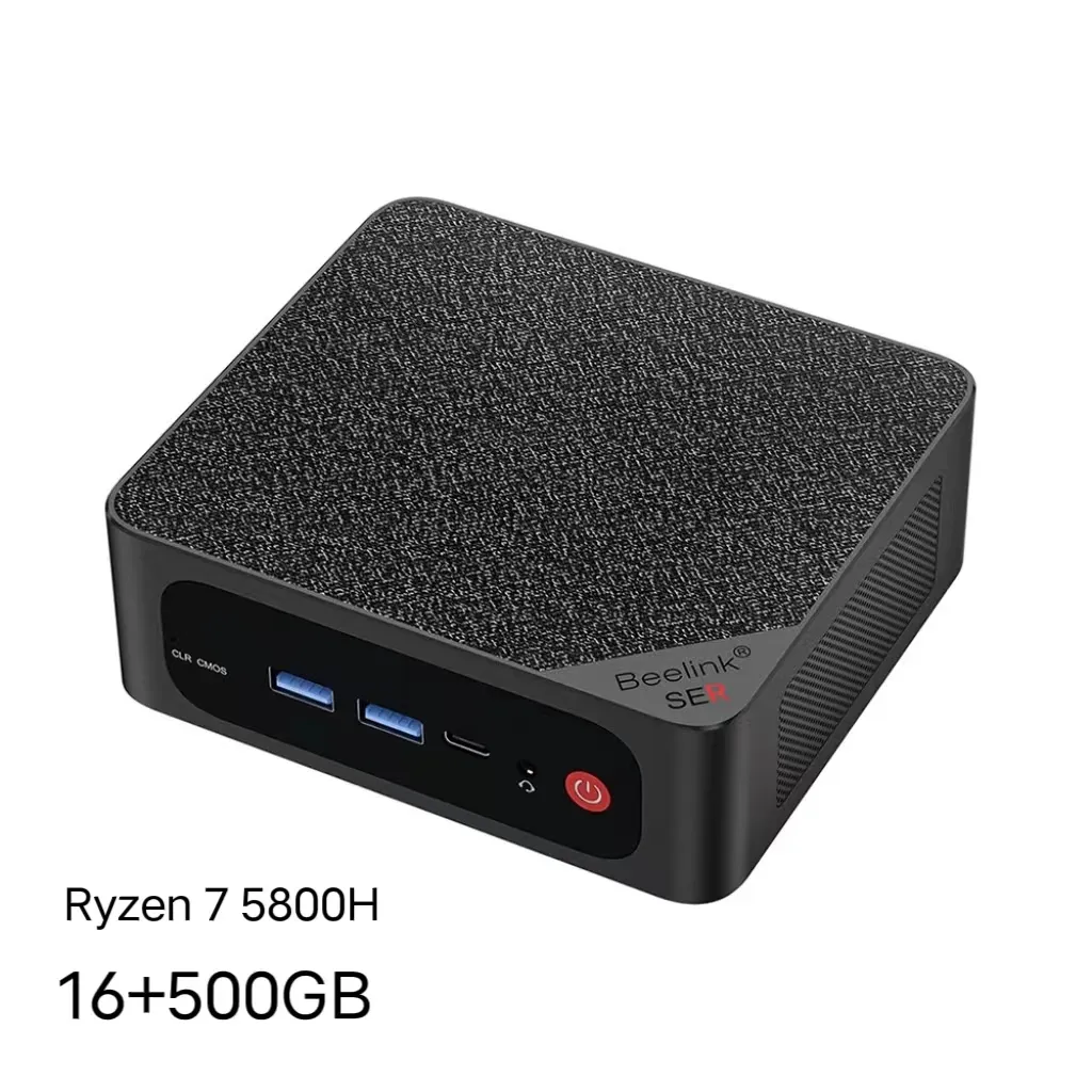 Beelink Ry 7 มินิพีซีสําหรับธุรกิจคุณภาพสูงแบบพกพา AMD 500GB SSD 5500U WiFi6 4K HD คอมพิวเตอร์เดสก์ท็อปแท็บเล็ต