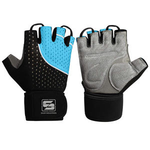 Customized Color & Logo Printed Heavy <b>Gym</b> Gloves Half-Finger Palm Protection for <b>Weight</b> Lifting & Sports Workouts - Product Image 5