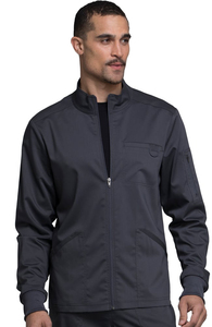 Veste de gommage pour hommes | Poches avant en coton Polyester de haute qualité, fermeture à glissière à manches longues, Logo personnalisé - Product Image 3