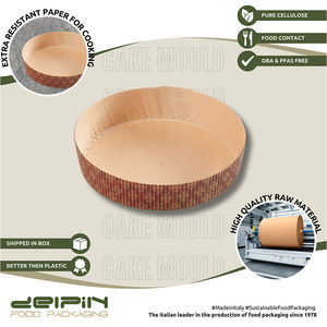 Made in Italy Customizable Round Tart Molds Pure Cellulose <b>Nonstick</b> Microwave and Oven Safe - Product Image 3