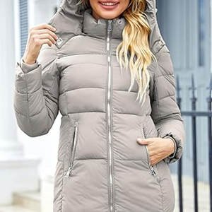 <b>Women</b> Packable Puffer <b>Jacket</b> Winter Coat with Hood Warm <b>Lightweight</b> Thickened <b>Down</b> <b>Jacket</b> for Cold Weather Windproof - Product Image 3