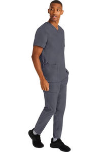 Scrubs d'hôpital unisexe à manches courtes de qualité supérieure OEM Ensemble de vêtements d'uniforme de médecin unisexe en spandex - Product Image 6
