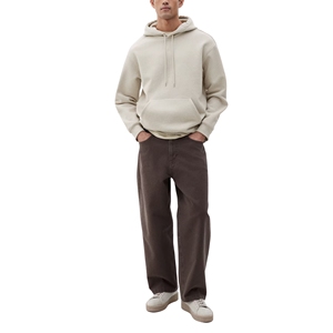 Sudadera con capucha de lana con cremallera y logotipo personalizado unisex, ropa de calle básica de mezcla de algodón de alta calidad para hombres y mujeres - Product Image 4