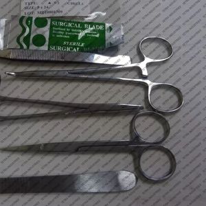 Kit de sutura de oreja de perro profesional de 7 Uds., juego de instrumentos veterinarios quirúrgicos, herramienta de cierre de heridas caninas, Kit de sutura de acero inoxidable - Product Image 3