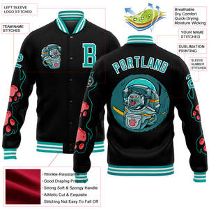 Varsity Letterman chaqueta de cuero de alta calidad genuino logotipo personalizado Letterman Bomber prendas de vestir exteriores chaqueta de béisbol universitaria para hombres - Product Image 6