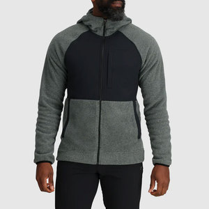 Sweat à capuche de ski polaire Sherpa pour homme Snowboarding Quarter Zip Plus Size Streetwear Ski Sherpa Hoodies Coat Jacket Snow Suit - Product Image 2