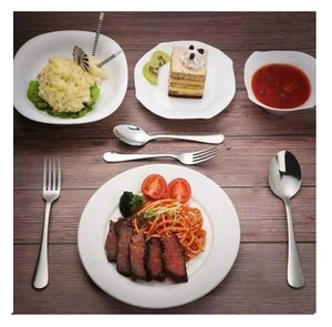 Juego de cubiertos de acero con espejo de la mejor tendencia de alta calidad, cubiertos con acabado pulido hecho a mano con baja cantidad MOQ a granel - Product Image 1