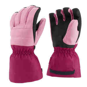 Gants de ski en cuir de daim imperméables et coupe-vent pour le snowboard et les sports de plein air Gants de ski chauffants H - Product Image 1