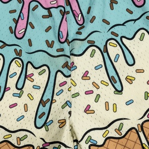 Pantalones Cortos Deportivos de Malla de Poliéster 100% para Hombre, Logotipo Personalizado, Cintura Media, Gimnasio, Entrenamiento, Casual, Efecto Sublimado, Servicio OEM - Product Image 4