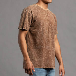 Diseñe su propio logotipo Camisetas de lavado ácido para hombres Ropa casual Último diseño Camisetas de lavado ácido para hombres - Product Image 5
