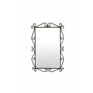 Marco de hierro superventas con trabajos antiguos y diseño elegante para decoración del hogar de inspiración vintage con acabado recubierto de polvo negro - Product Image 1