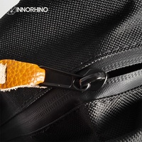 Sacs de mode écologiques en toile imperméable transparente avec fermeture éclair en poly et tirette en cuir PU, logo personnalisé, unisexe INNORHINO