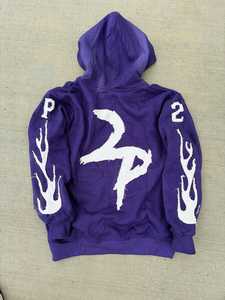 เสื้อมีฮู้ดสีจางลงแดดตามสั่งซักได้ซิปปักโลโก้ผ้าซักได้สไตล์วินเทจซีดจาง - Product Image 4