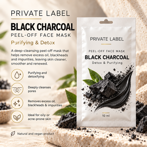 Trattamento Viso Peel-Off al Carbone Nero con Etichetta Privata 10ml |   Controllo Purificante dell'Olio |   OEM Spagna - Product Image 2