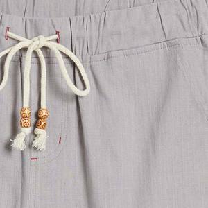 Men's Casual Cotton Sweat <b>Shorts</b> Breathable Running Sport Trunks with Solid Pattern and Customisable Logo Side Stripes - Product Image 6