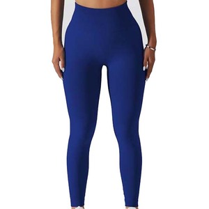 Spandex Solid Color Customized <b>Women</b> <b>Leggings</b> Breathable Yoga <b>Leggings</b> Professional Manufacturer in Elastic Waist High Quality - Product Image 5