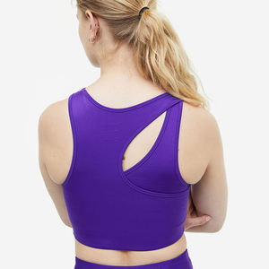 Venta al por mayor nuevo estilo 90% poliéster 10% Spandex correr Yoga Sujetador deportivo gimnasio ropa de entrenamiento desgaste - Product Image 4