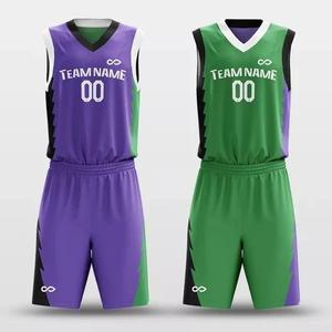 Maillots de basket-ball personnalisés de haute qualité pas cher respirant séchage rapide sublimation vêtements de sport d'été grande taille - Product Image 4