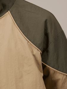 Chaqueta cortavientos de hombre de alta calidad con colores en contraste, estilo patchwork transpirable, impermeable y con cremallera completa. - Product Image 6