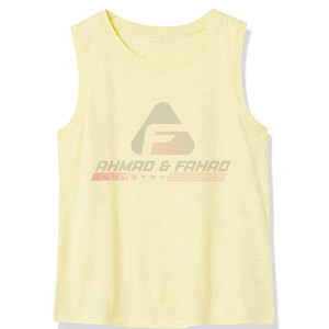 Camisetas sin mangas para mujer personalizadas con el último diseño, camisetas transpirables de estilo informal con logotipo a la venta - Product Image 4