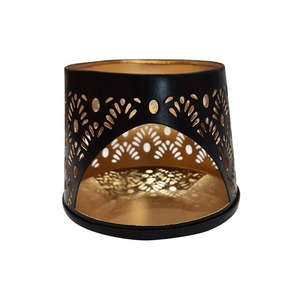 Nuevo diseño antiguo hecho a mano puro dorado negro mwtal vela votiva solo PICE a las mejores tarifas - Product Image 1