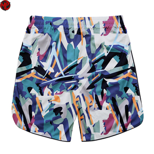 Pantalones Cortos de Baloncesto Retro Unisex de Pana Acanalada Premium, Estilo Holgado, Personalizados para Mujer, con Malla, al por Mayor, Bordados - Product Image 3