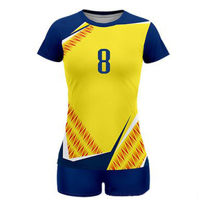 Vêtements de sport sans manches personnalisés OEM Ensemble de volleyball en polyester pour hommes avec coupe automatisée Vêtements de volleyball légers et respirants pour hommes - Product Image 5