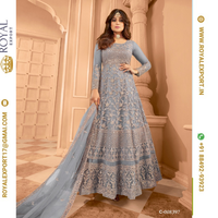 Lehenga Choli Fournisseur indien de filet spécial pour vêtements de mariage de créateurs de mode magnifiques et luxueux avec broderie