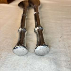 ชุดเซิฟเวอร์สลัดสแตนเลสมือจับฟอร์จเครื่องครัวหรูหราสำหรับบ้านโรงแรมร้านอาหารเครื่องใช้บนโต๊ะอาหารและใช้ในครัวเรือน - Product Image 2