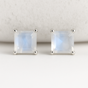 Pendientes de Plata de Ley con Baño de Rodio y Piedra Lunar con Corte Princesa Romántico al por Mayor, Regalo de Boda para Mujeres y Niñas - Product Image 3