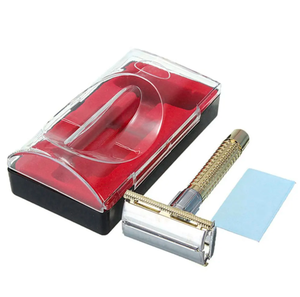 Meilleur prix ANAAIF rasoir de sécurité manuel pour hommes Vintage usage quotidien lame à Double tranchant 1 poignée 1 lame pour l'épilation du corps - Product Image 6