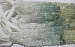 Perles de pierres précieuses naturelles EMINENT JEWEL, aquamarine multicolore, facettées, rondes, 5-7 mm, brin de 13 pouces de long, pour la fabrication de bijoux - Product Image 3