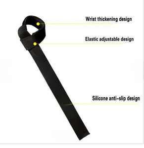 Muñequeras de algodón con logotipo personalizado unisex, protección para levantamiento de pesas de tamaño flexible - Product Image 5